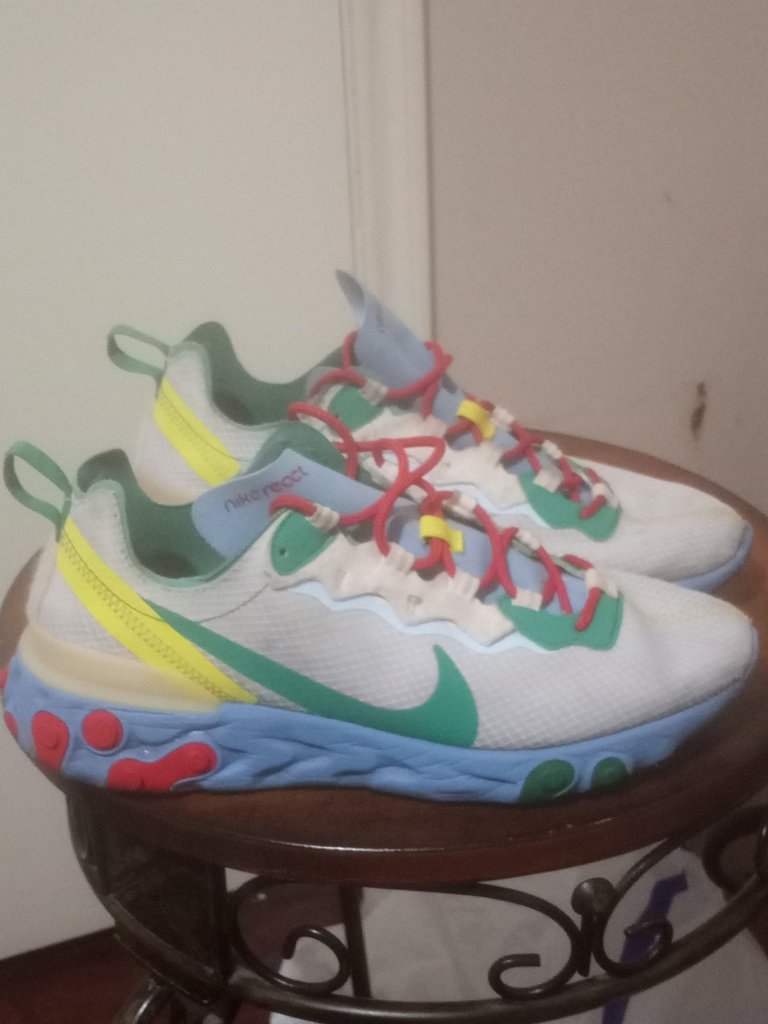 Nike React Element 55 Se Super Nintendo Men's Sz 8.5 Athletic Workout Ct1142-800